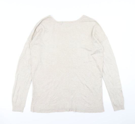 Womens UK Size 12 Atmosphere Beige Pullover Jumper