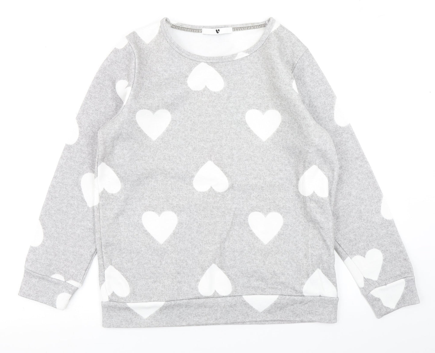 V by Very Womens Grey Polka Dot  Pullover Sweatshirt Size 8  - Loungewear
