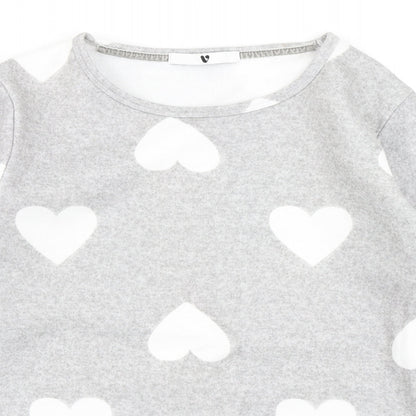 V by Very Womens Grey Polka Dot  Pullover Sweatshirt Size 8  - Loungewear