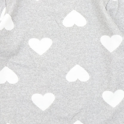 V by Very Womens Grey Polka Dot  Pullover Sweatshirt Size 8  - Loungewear