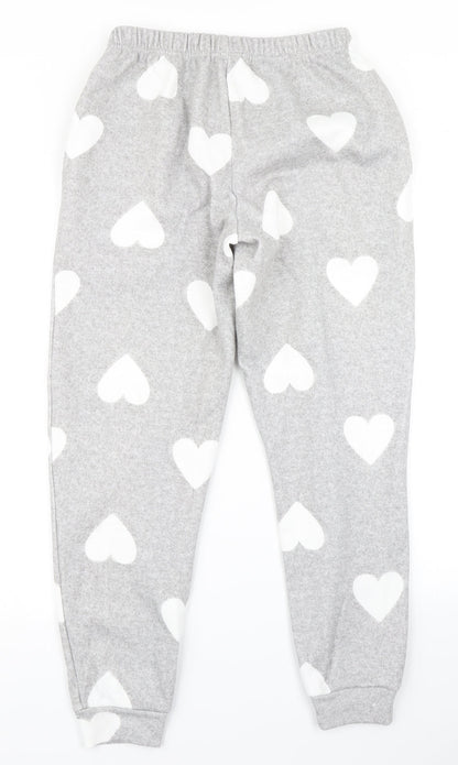 V by Very Womens Grey Polka Dot  Jogger Trousers Size 8 L27 in - Loungewear