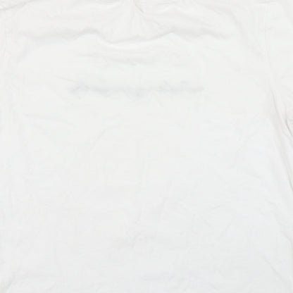 Womens UK Size M H&M White Basic T-Shirt
