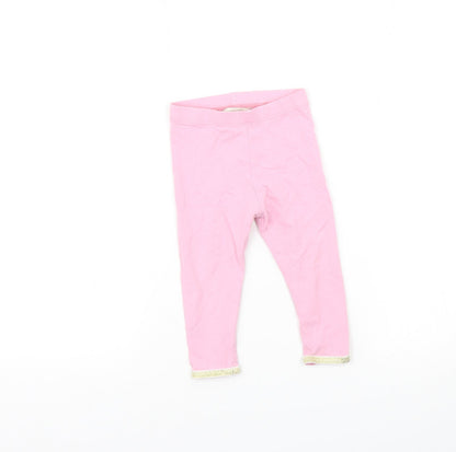 Monsoon Girls Pink   Capri Trousers Size 6-9 Months