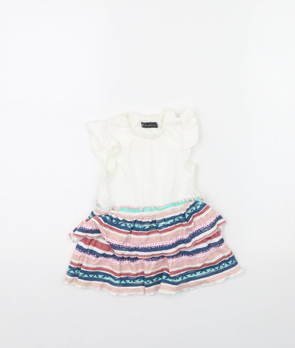 Very Girls White   Fit & Flare  Size 6-9 Months