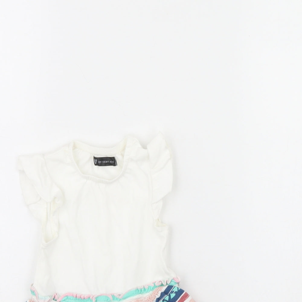 Very Girls White   Fit & Flare  Size 6-9 Months