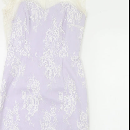 Paper Dolls Womens Purple   Pencil Dress  Size 12