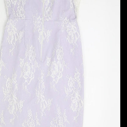 Paper Dolls Womens Purple   Pencil Dress  Size 12