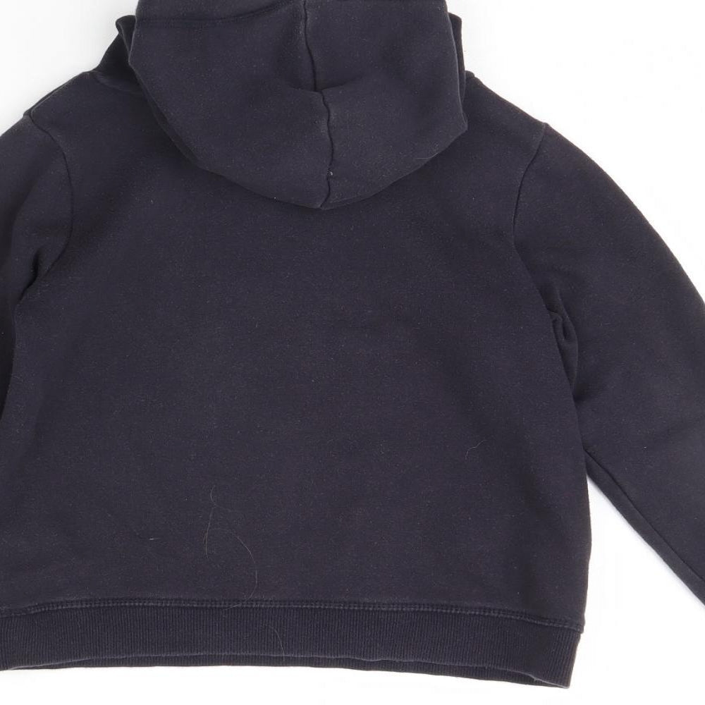 H&M Girls Black   Pullover Hoodie Size 7 Years  - Butterflies