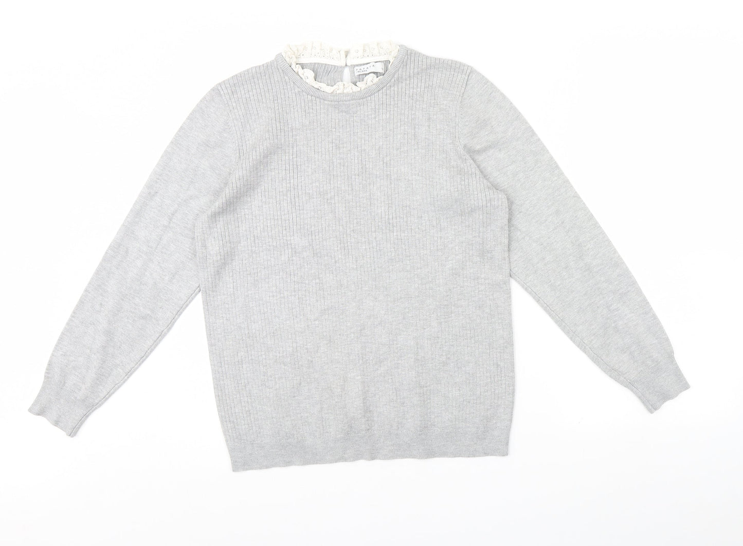 Womens UK Size 16 Papaya Grey Pullover Jumper
