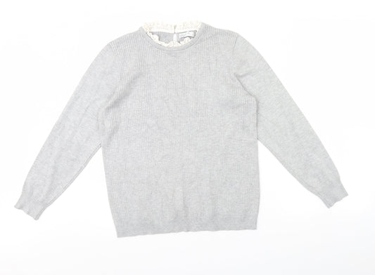 Womens UK Size 16 Papaya Grey Pullover Jumper
