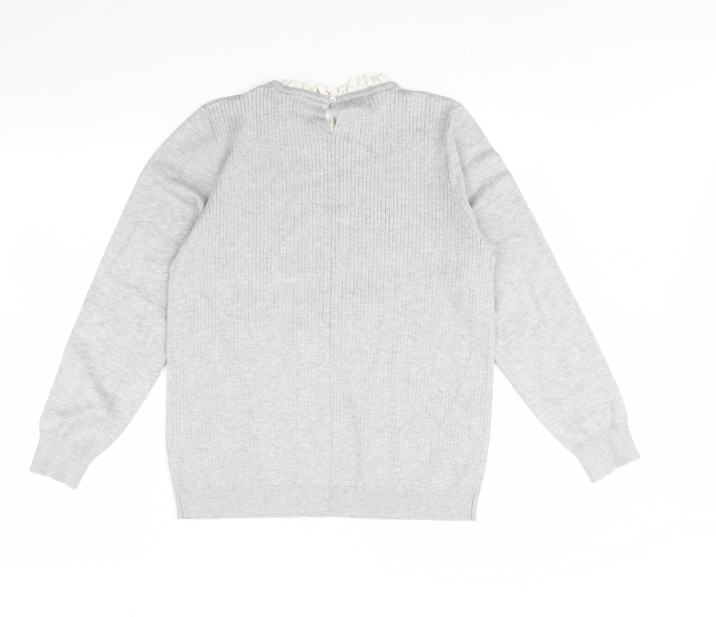 Womens UK Size 16 Papaya Grey Pullover Jumper