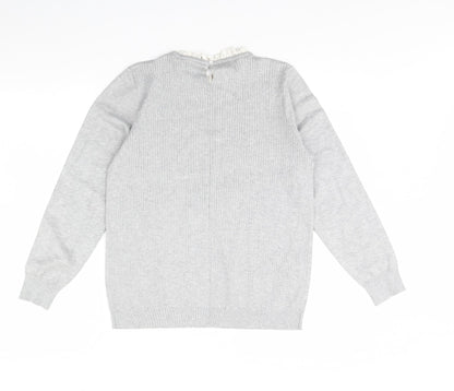Womens UK Size 16 Papaya Grey Pullover Jumper