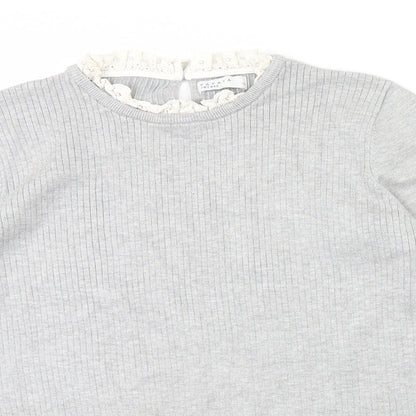 Womens UK Size 16 Papaya Grey Pullover Jumper