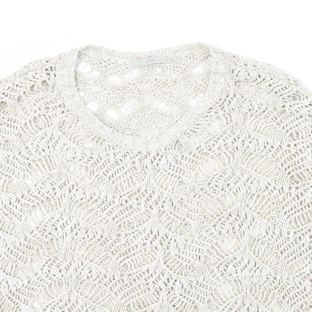 George Womens Beige   Pullover Jumper Size L