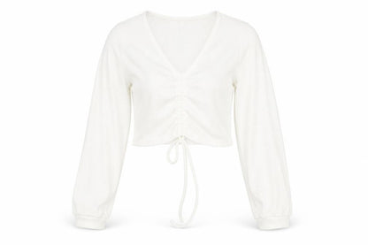 Womens UK Size S Preworn White Basic Blouse