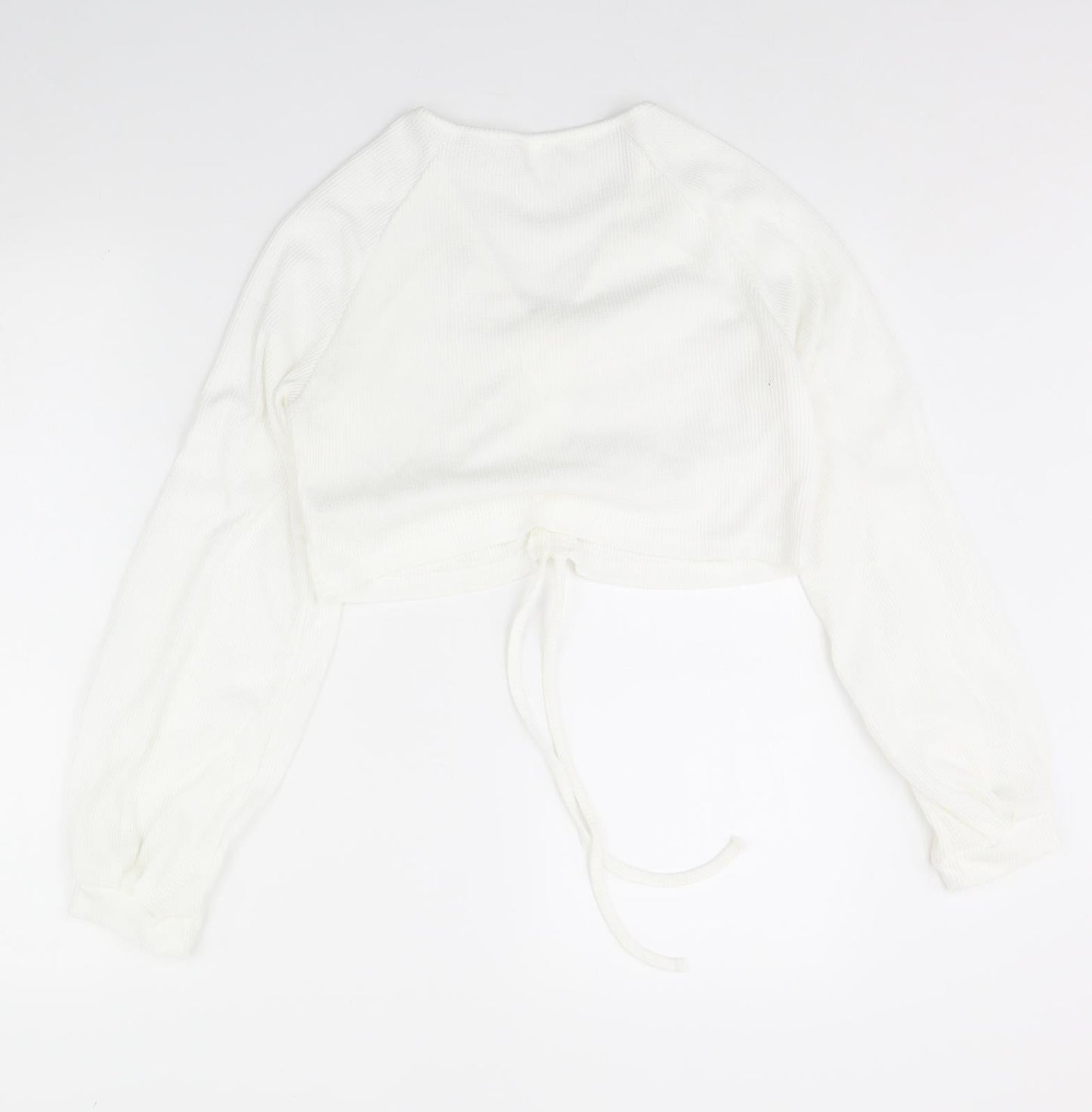 Womens UK Size S Preworn White Basic Blouse