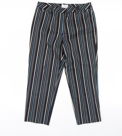Ann Taylor Womens Blue Striped  Trousers  Size 12 L27 in