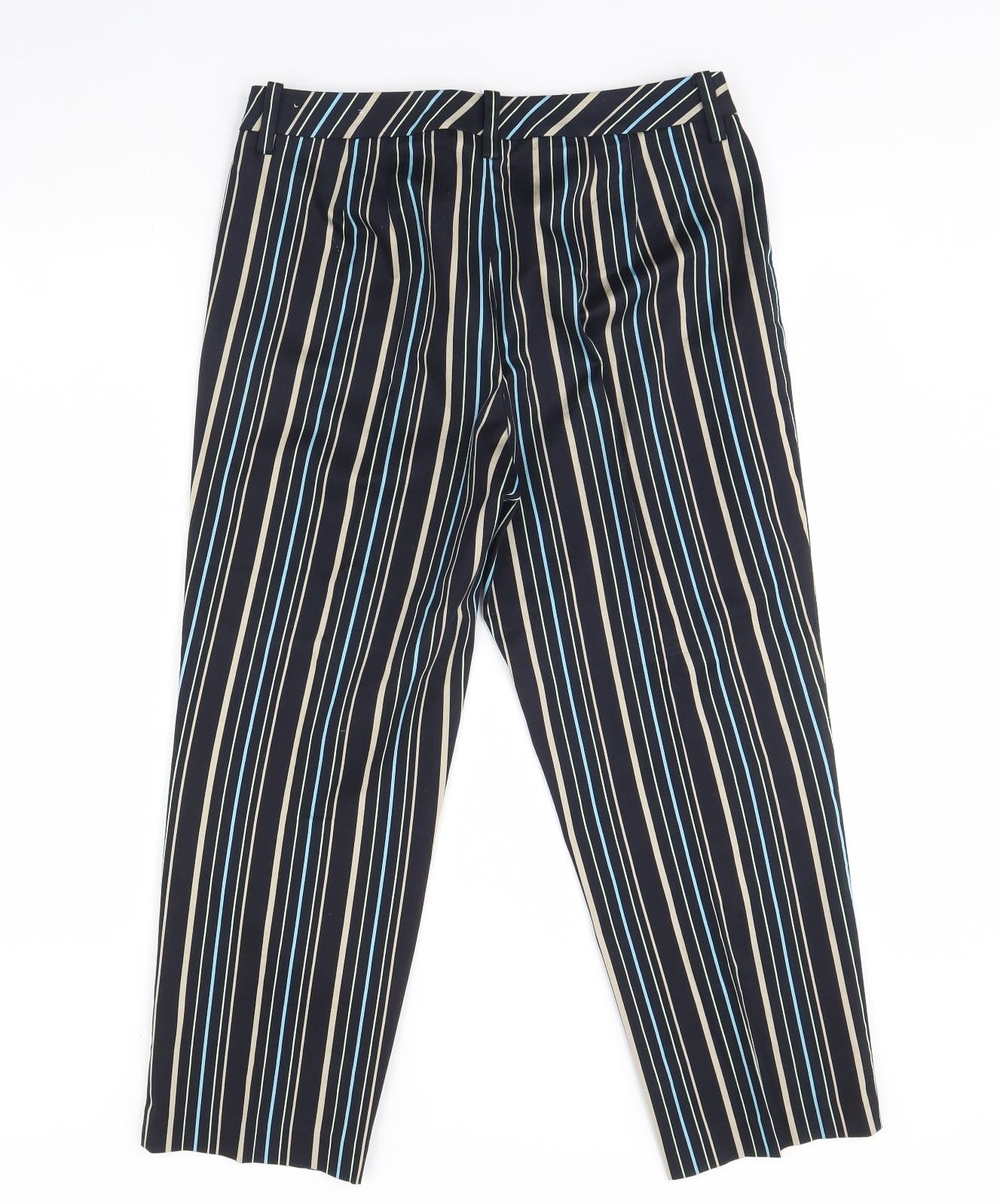Ann Taylor Womens Blue Striped  Trousers  Size 12 L27 in