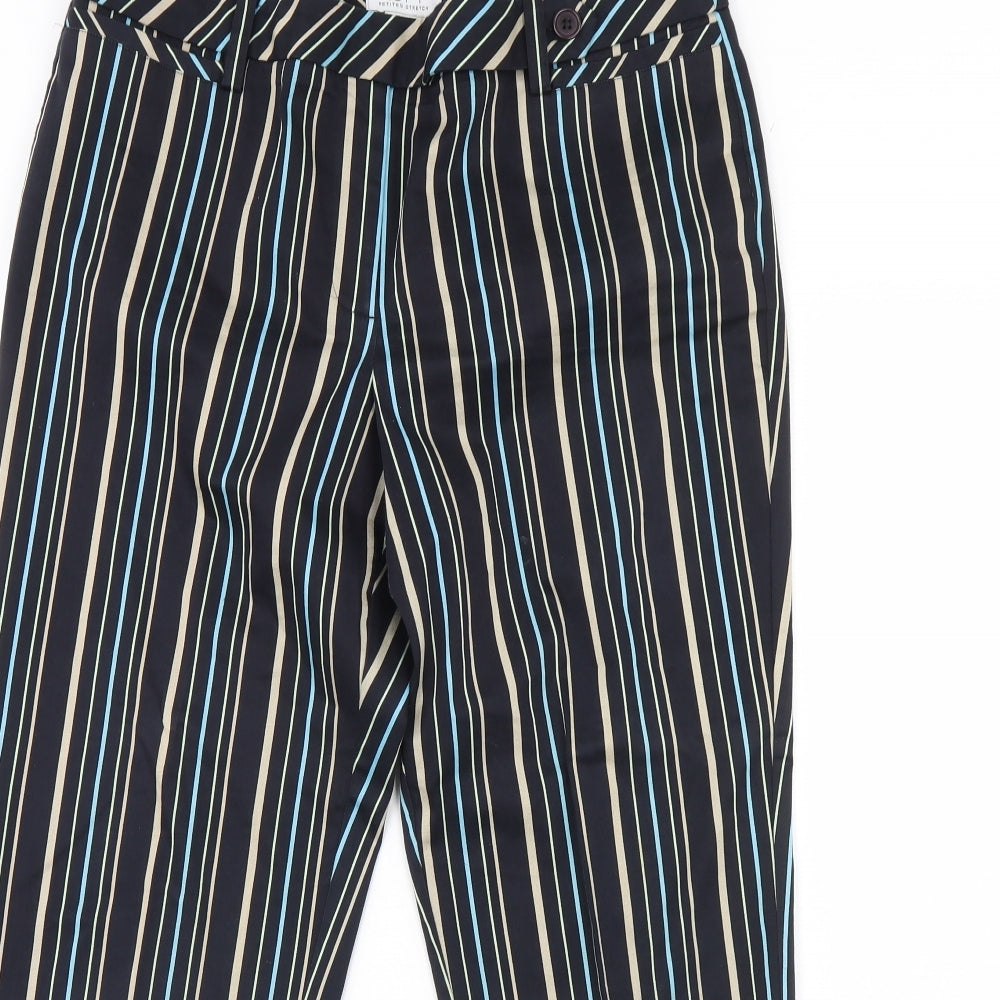 Ann Taylor Womens Blue Striped  Trousers  Size 12 L27 in