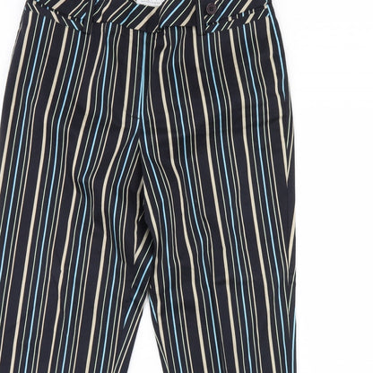 Ann Taylor Womens Blue Striped  Trousers  Size 12 L27 in