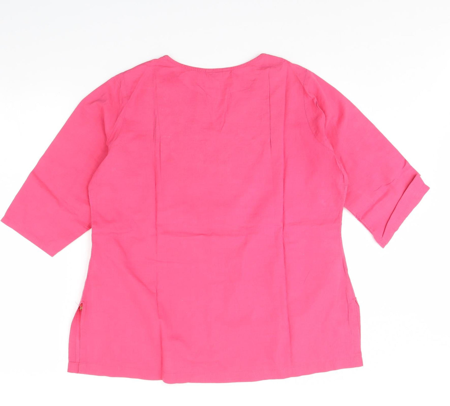 Womens UK Size S Preworn Pink Basic Blouse