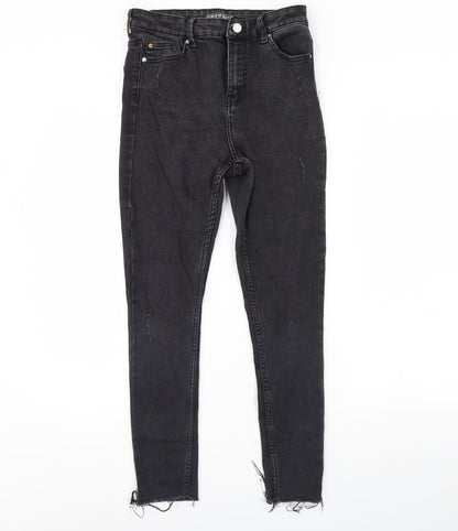 Denim & Co. Womens Black  Denim Skinny Jeans Size 12 L29 in