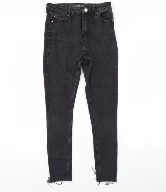 Denim & Co. Womens Black  Denim Skinny Jeans Size 12 L29 in