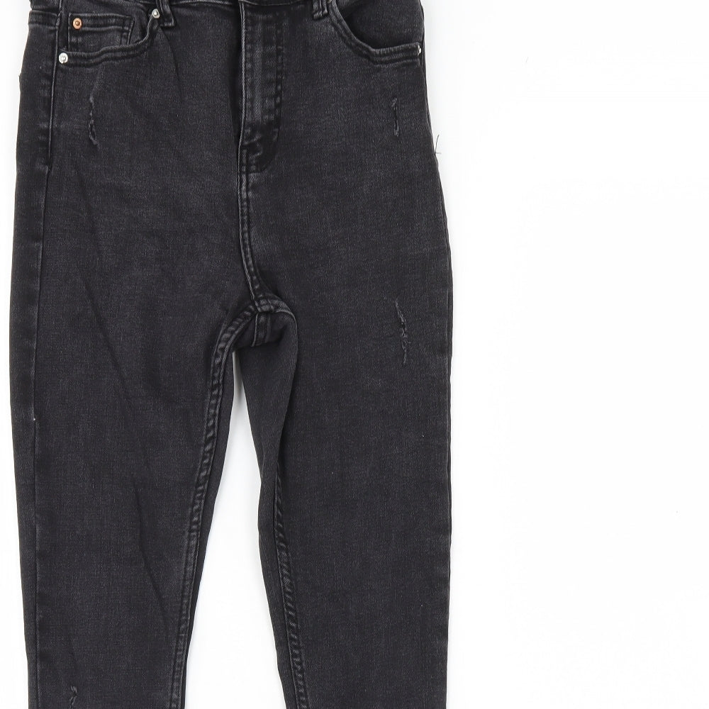 Denim & Co. Womens Black  Denim Skinny Jeans Size 12 L29 in