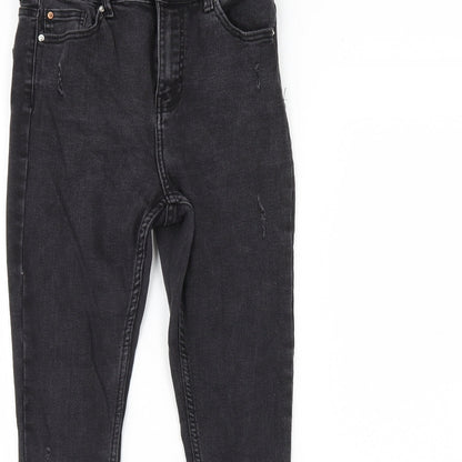 Denim & Co. Womens Black  Denim Skinny Jeans Size 12 L29 in