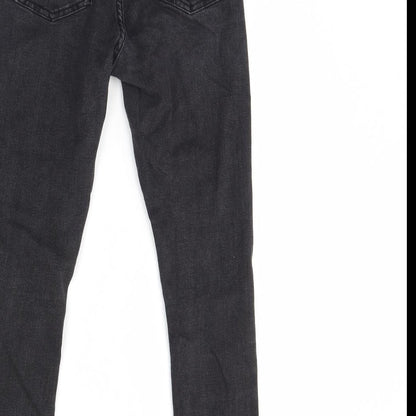 Denim & Co. Womens Black  Denim Skinny Jeans Size 12 L29 in