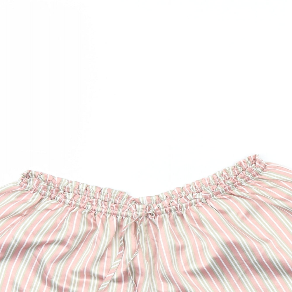 Boux Avenue Womens Pink Striped  Cami Pyjama Pants Size 12
