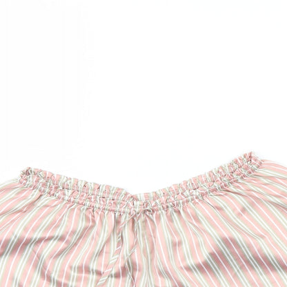 Boux Avenue Womens Pink Striped  Cami Pyjama Pants Size 12