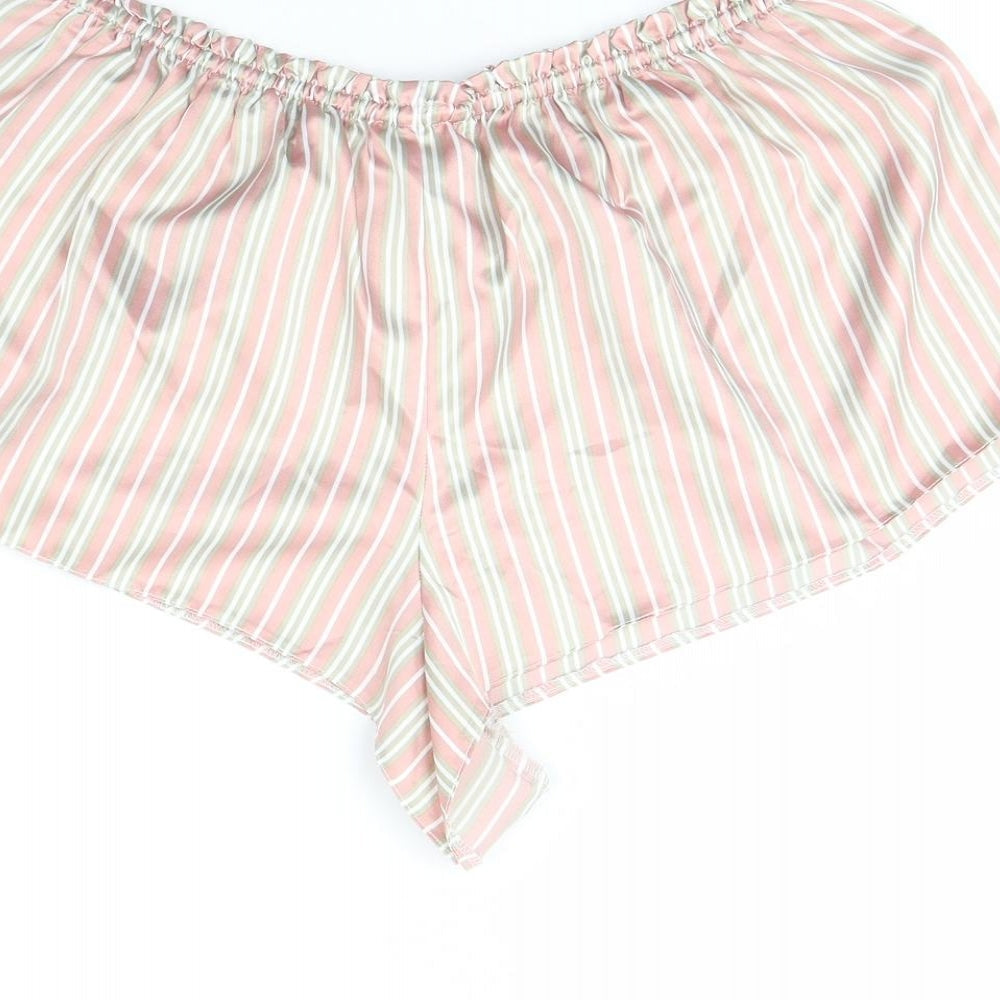 Boux Avenue Womens Pink Striped  Cami Pyjama Pants Size 12