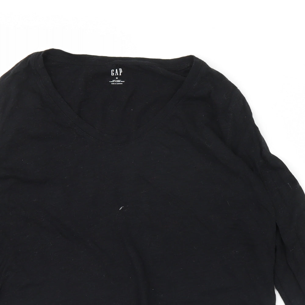 Womens UK Size M Gap Black Basic Blouse