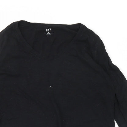 Womens UK Size M Gap Black Basic Blouse