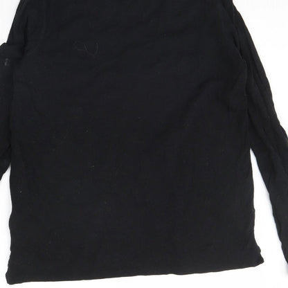 Womens UK Size M Gap Black Basic Blouse