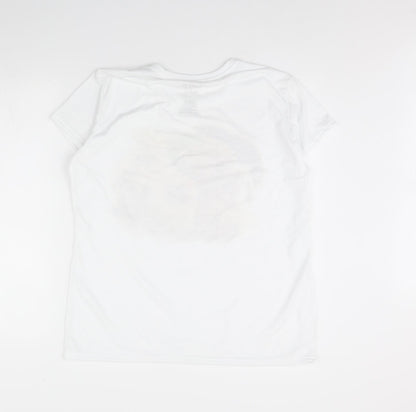 Womens UK Size XL Gildan White Basic T-Shirt