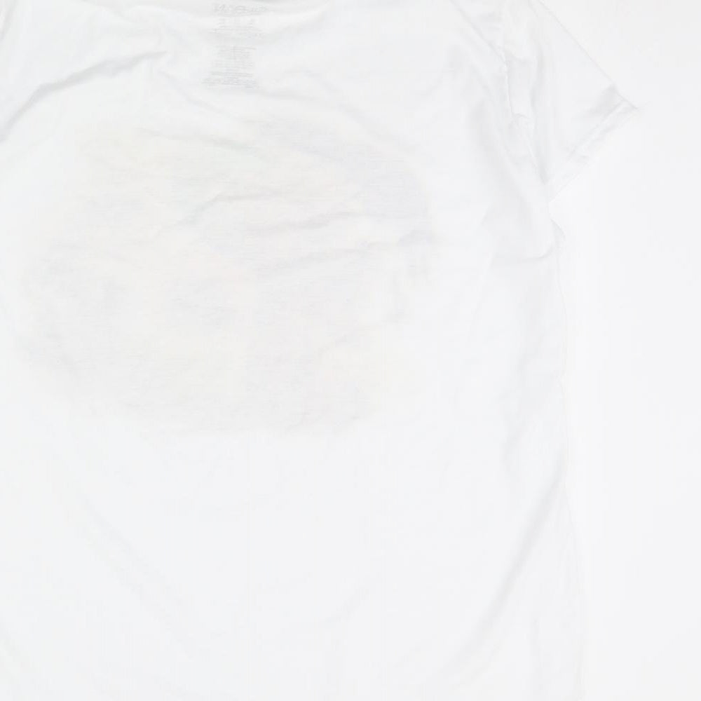 Womens UK Size XL Gildan White Basic T-Shirt