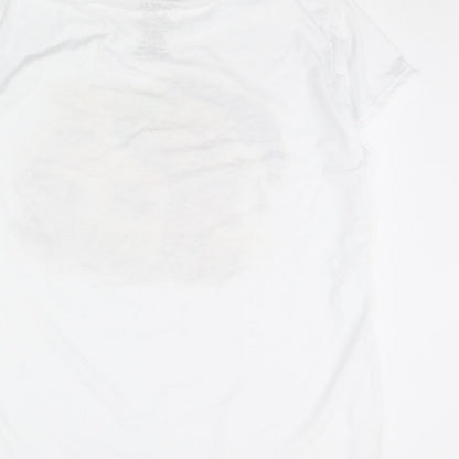 Womens UK Size XL Gildan White Basic T-Shirt
