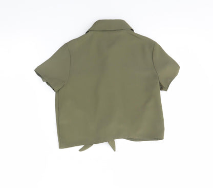 Primark Girls Green   Basic Button-Up Size 9 Years