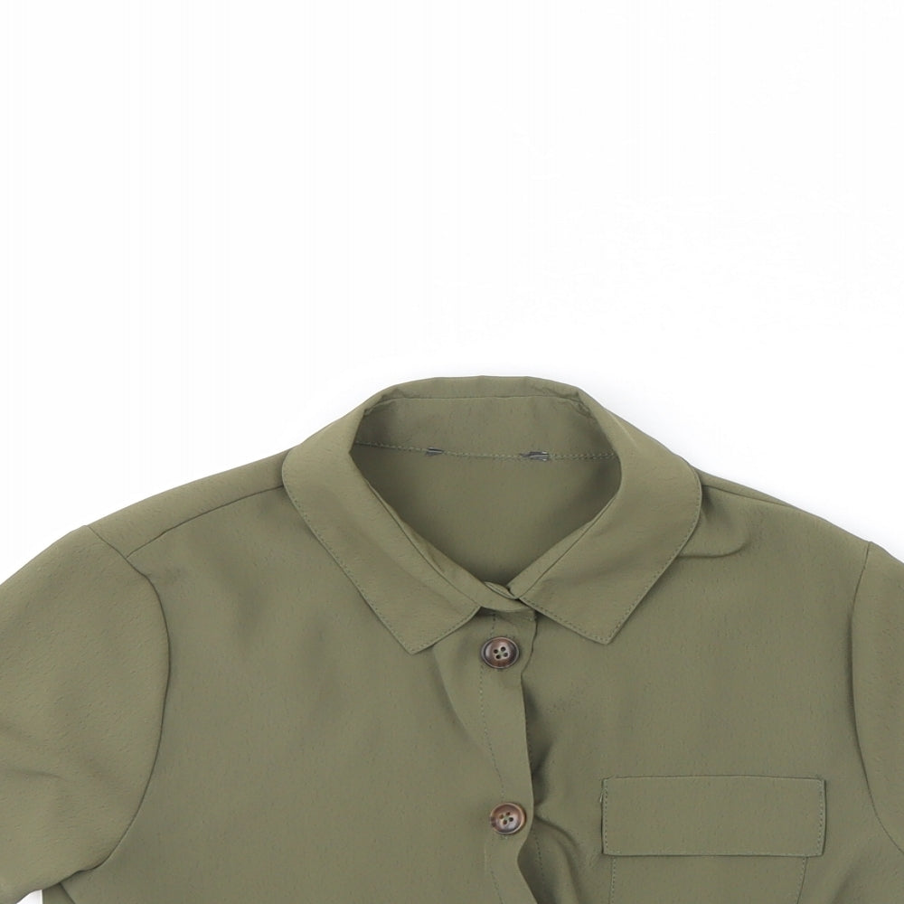 Primark Girls Green   Basic Button-Up Size 9 Years