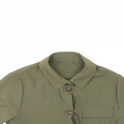 Primark Girls Green   Basic Button-Up Size 9 Years