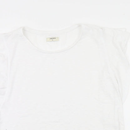 Papaya Womens White   Basic T-Shirt Size 20