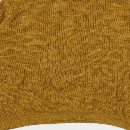 Womens UK Size L Cedar Wood State Yellow Pullover Jumper