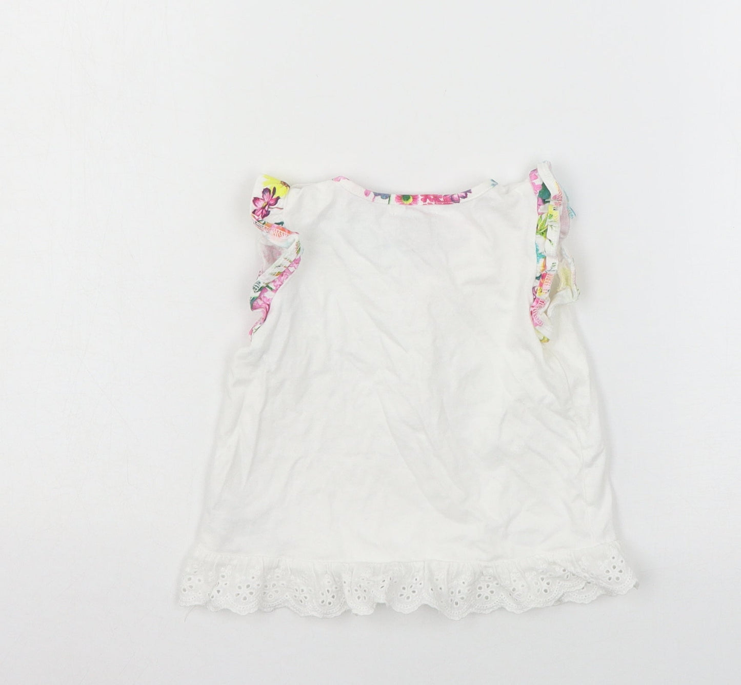 Monsoon Girls White  Jersey A-Line  Size 9-12 Months