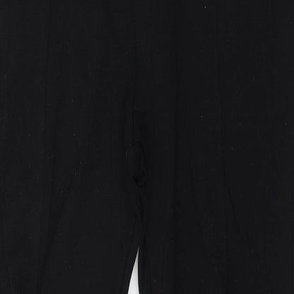 Womens UK Size 10 River Island Regular Fit  Black Trousers