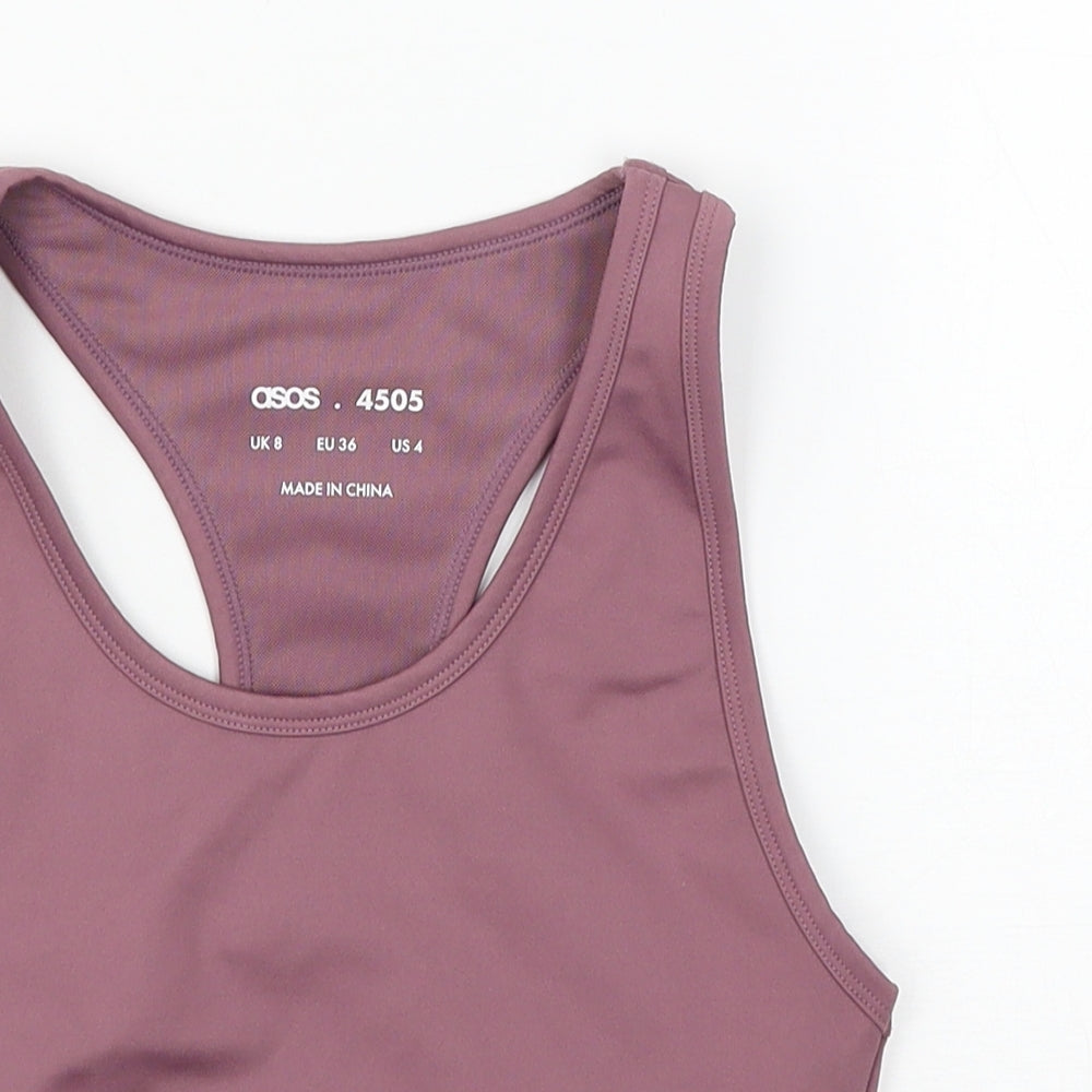 Womens UK Size 8 ASOS Purple Basic Tank