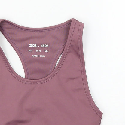 Womens UK Size 8 ASOS Purple Basic Tank