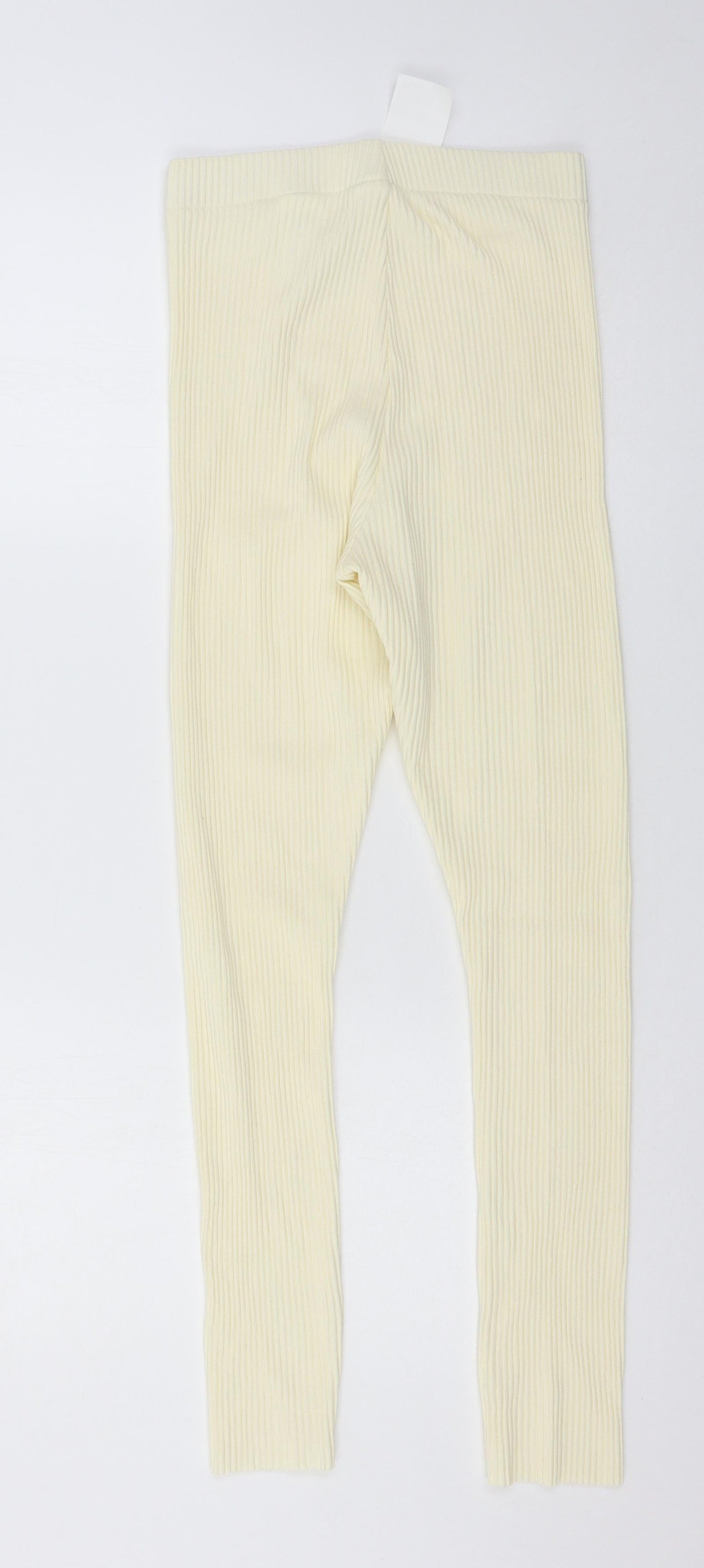 H&M Womens Ivory  Knit Jogger Leggings Size S L26 in