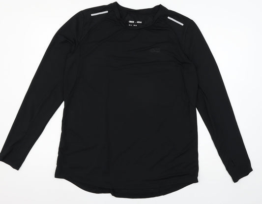 Womens UK Size 14 ASOS Black Basic T-Shirt